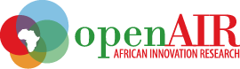 Image du logo d'Open AIR, représentant la recherche sur l'innovation en Afrique.